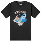 Bronze 56k Men's Flat Earth T-Shirt in Black