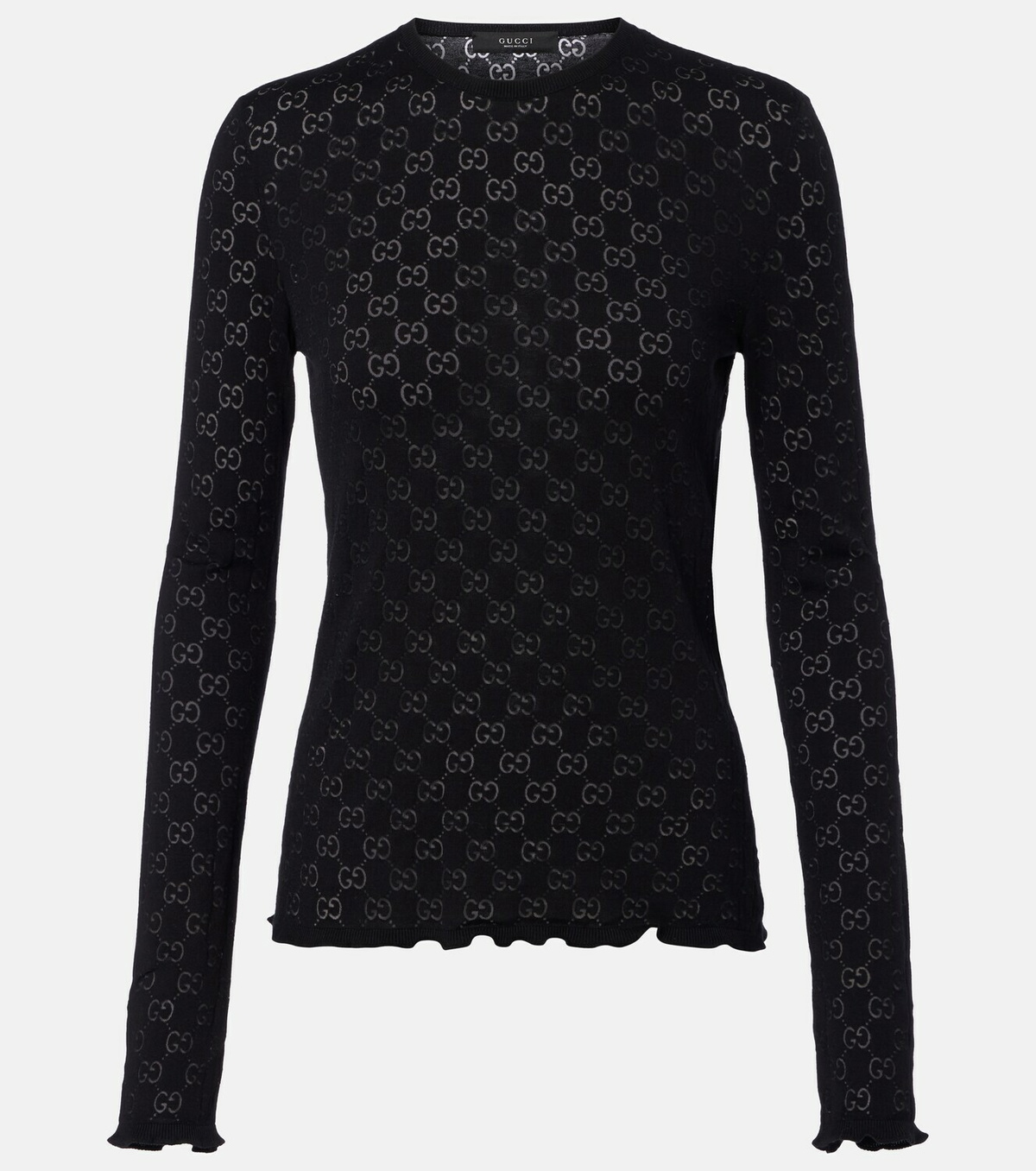Gucci GG cotton-blend devoré sweater