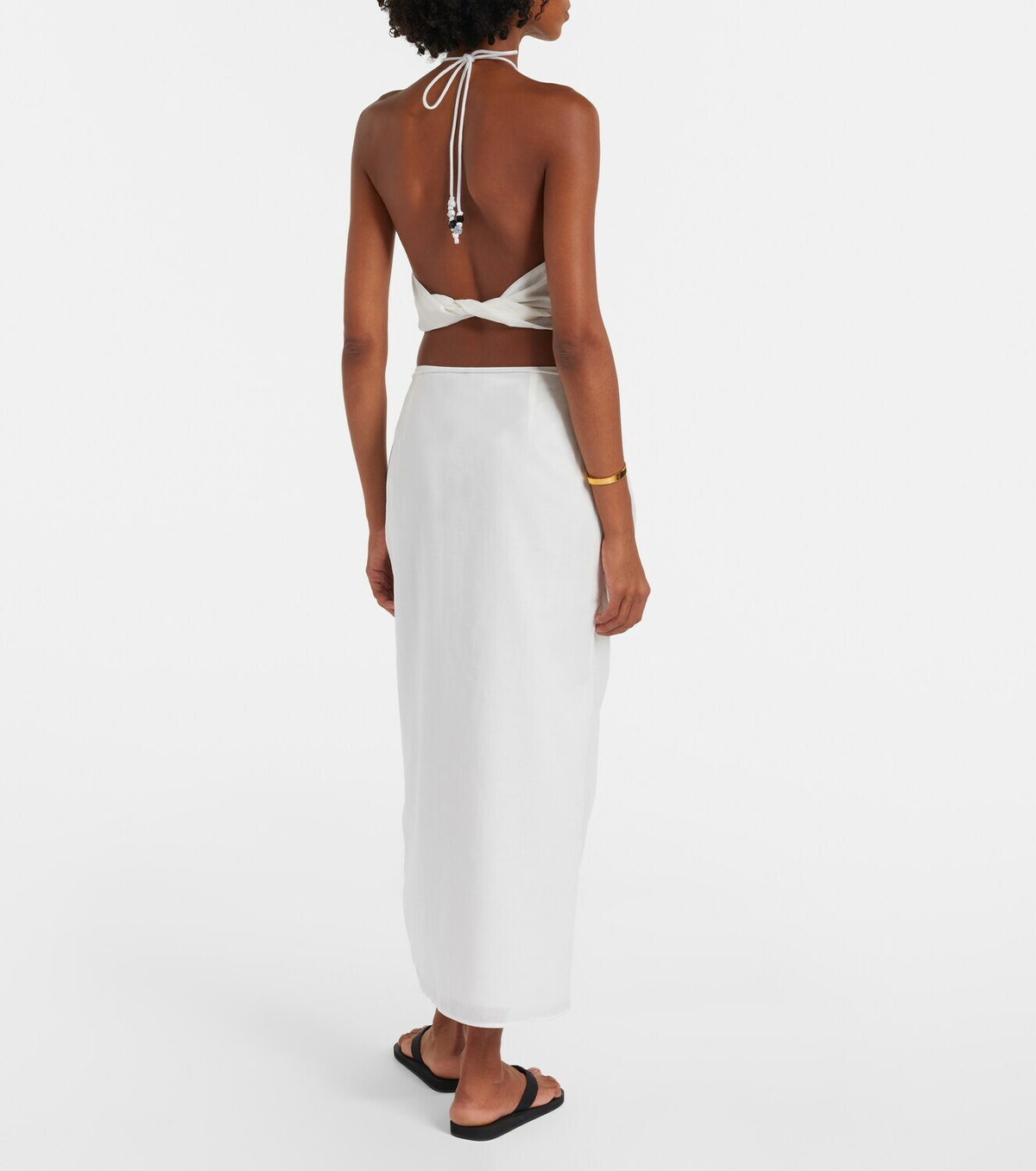SIR Azura cotton wrap skirt