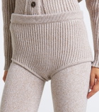 Magda Butrym Ribbed-knit wool shorts