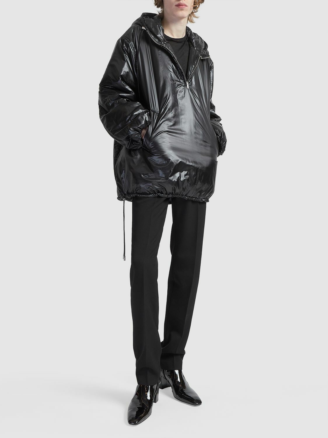 SAINT LAURENT - Cassandre Nylon Rain Coat Saint Laurent