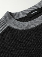Theory - Toby Ribbed Wool-Blend Sweater - Gray