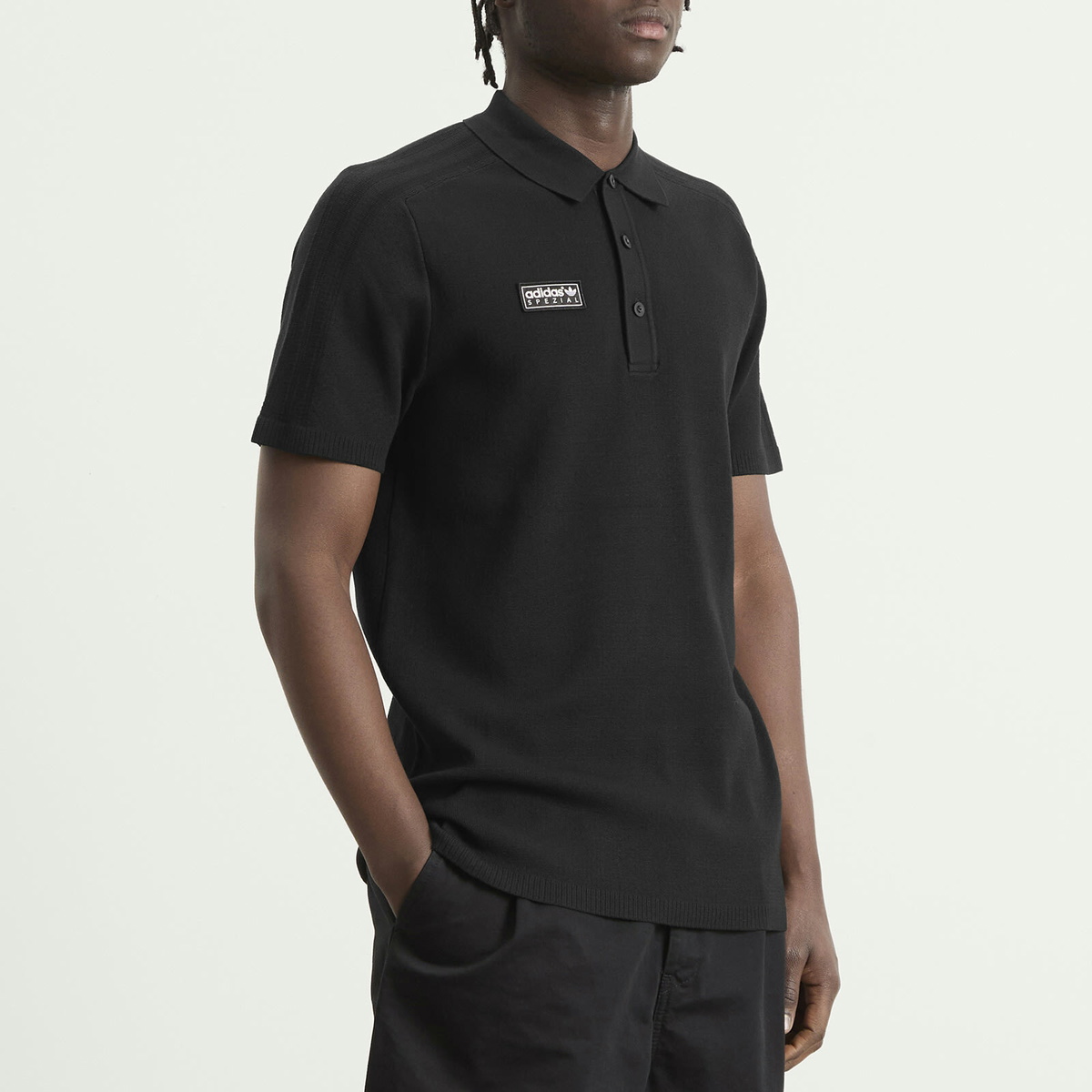 Adidas Men's Spezial Bispham Polo in Black