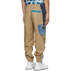 Dolce and Gabbana Beige Canvas and Denim Cargo Pants