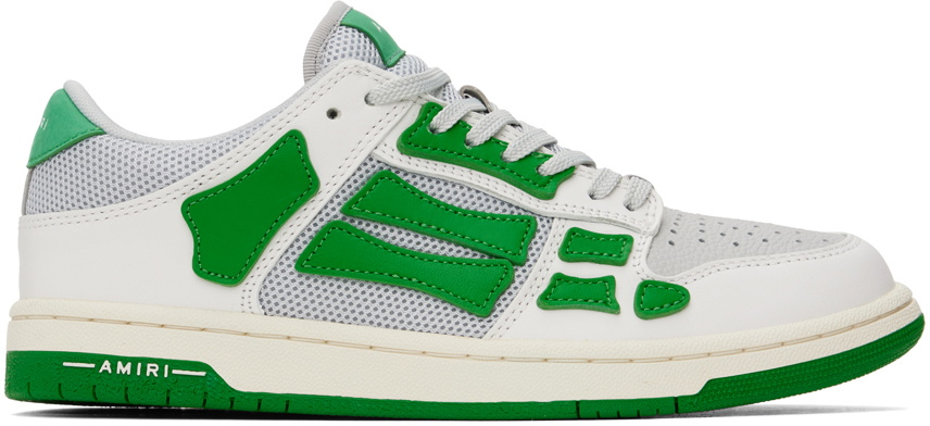 AMIRI Green & Gray Skel Top Low Sneakers Amiri