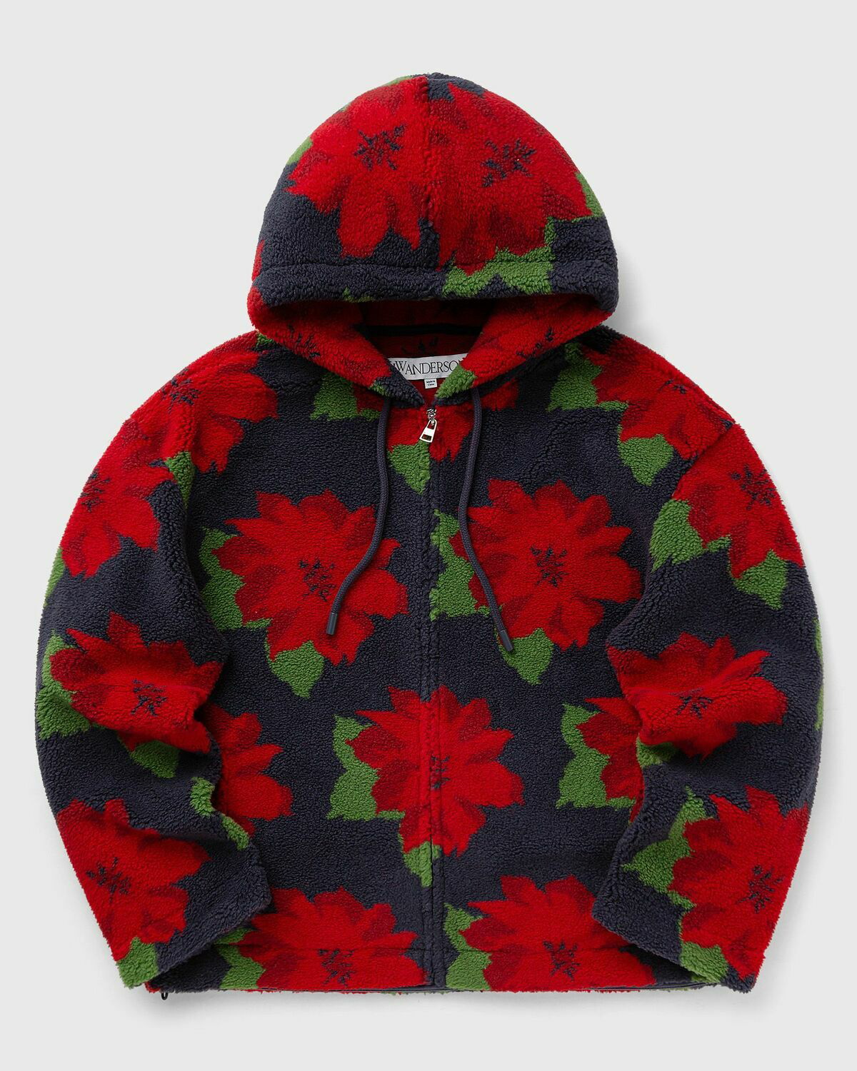Jw Anderson Jwa Fleece Hooded Jacket Multi Coats JW Anderson