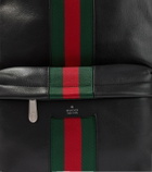 Gucci Web Stripe leather backpack