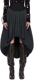 J.Kim Gray Cocoon Miniskirt
