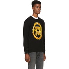 Versace Black Angels Crewneck Sweater