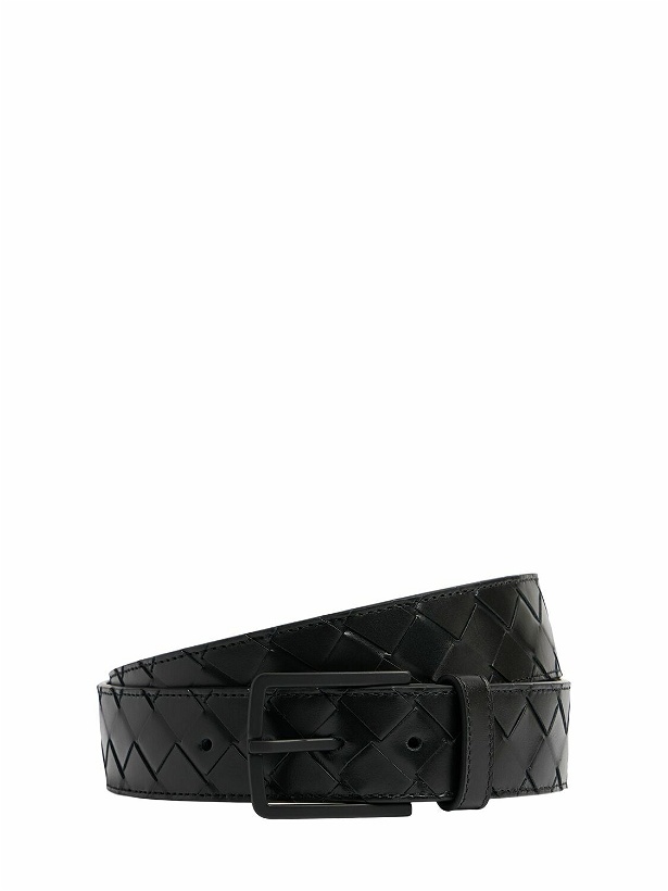 Photo: BOTTEGA VENETA 3.5cm Intrecciato Leather Belt