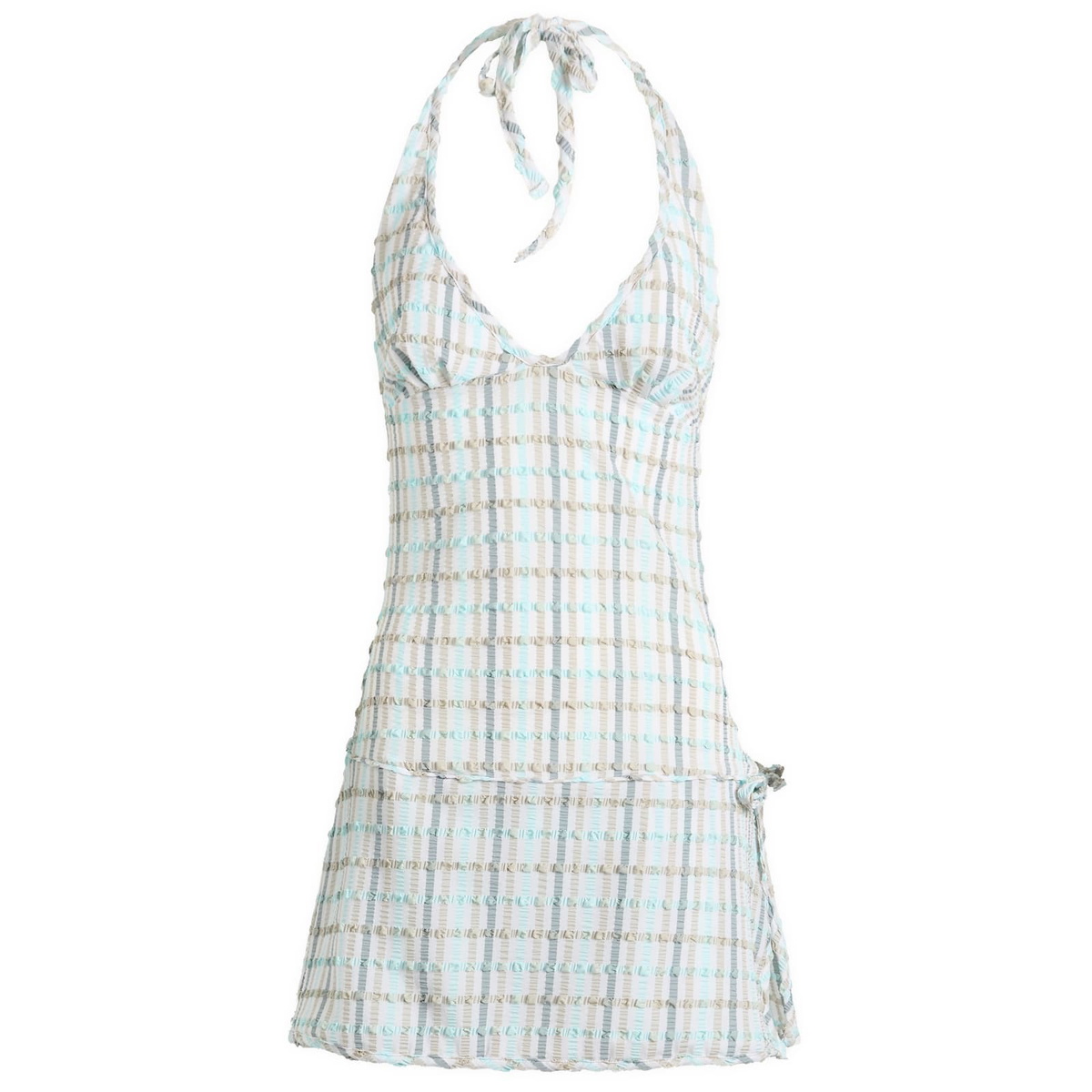 Peachy Den Women's Cindy Halter Skort Dress in Opal