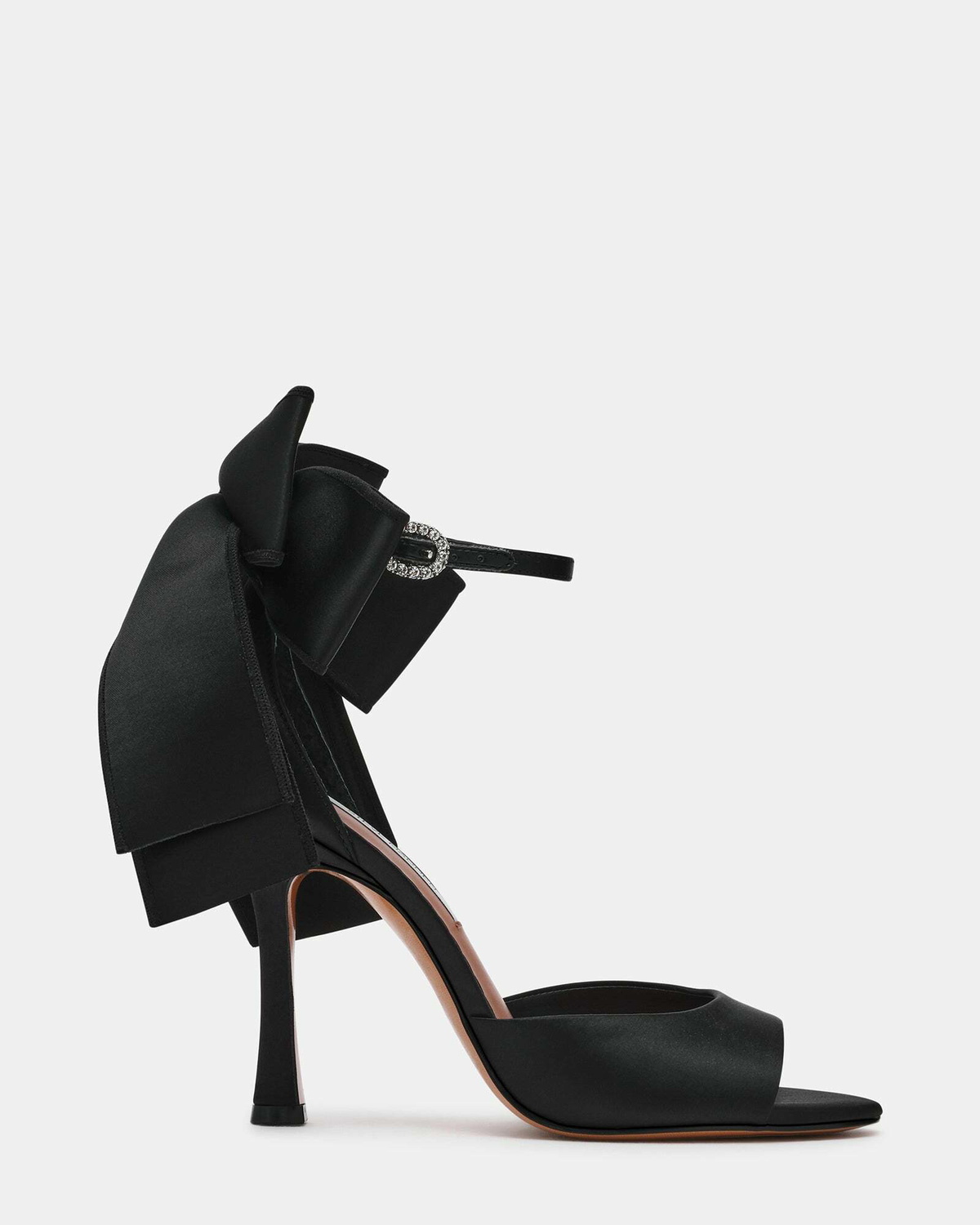 Steve Madden Bougie Heels in Black Satin