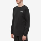 The North Face Men's Long Sleeve Simple Dome T-Shirt in Black