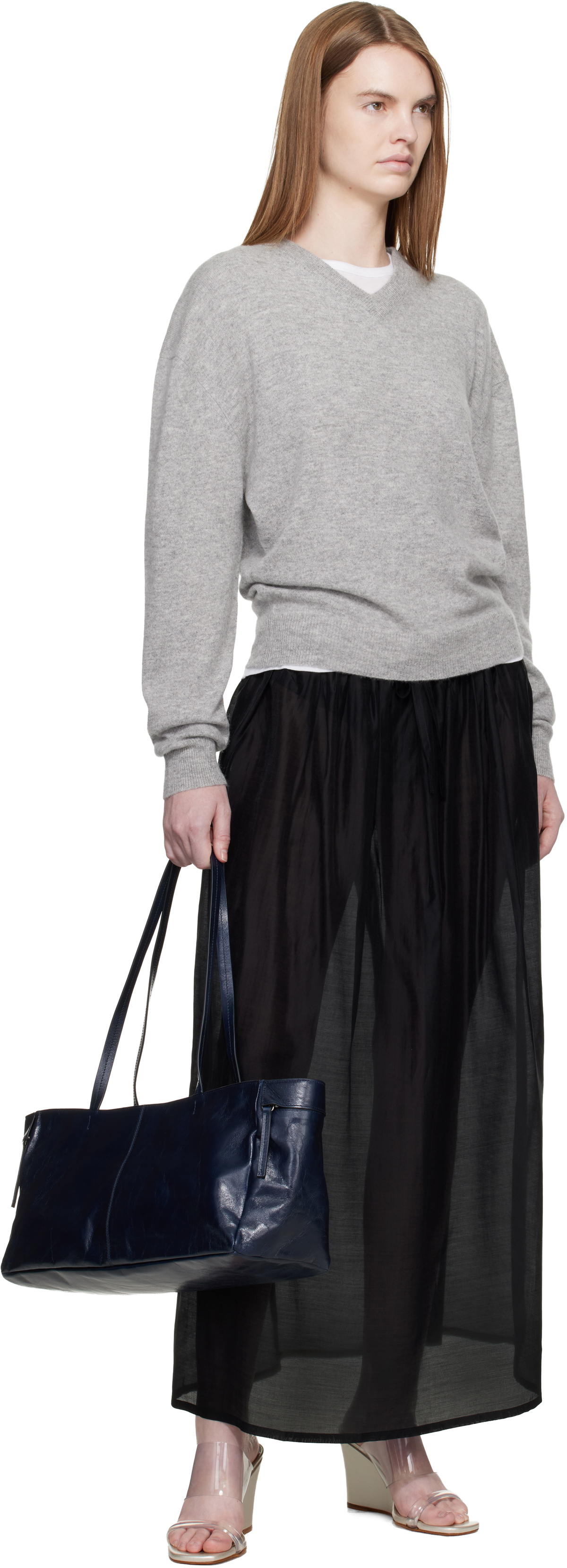 Belle Anna Gray Valley Sweater