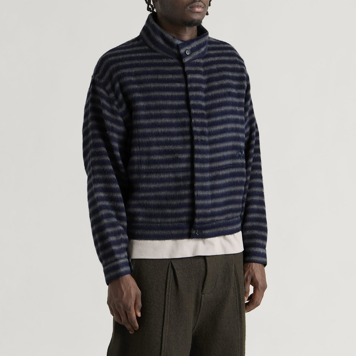 Gander Men's Le Mans Shirt in Blue/Grey Stripe