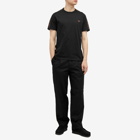 Fred Perry Men's Contrast Tape Ringer T-Shirt in Black/Whisky Brown