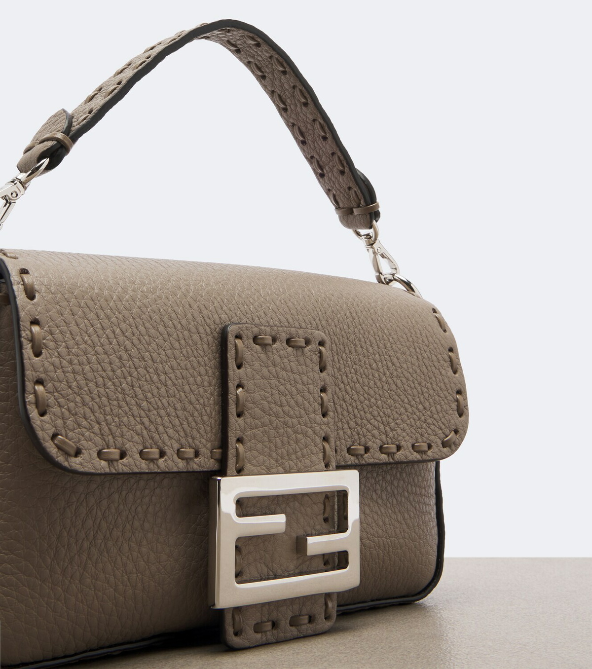 Fendi Baguette® Mini leather top-handle bag