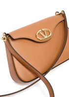 Valentino VLogo Mini Leather Shoulder bag - Tan - One Size