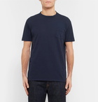 Velva Sheen - Two-Pack Slim-Fit Cotton-Jersey T-Shirts - Men - Navy