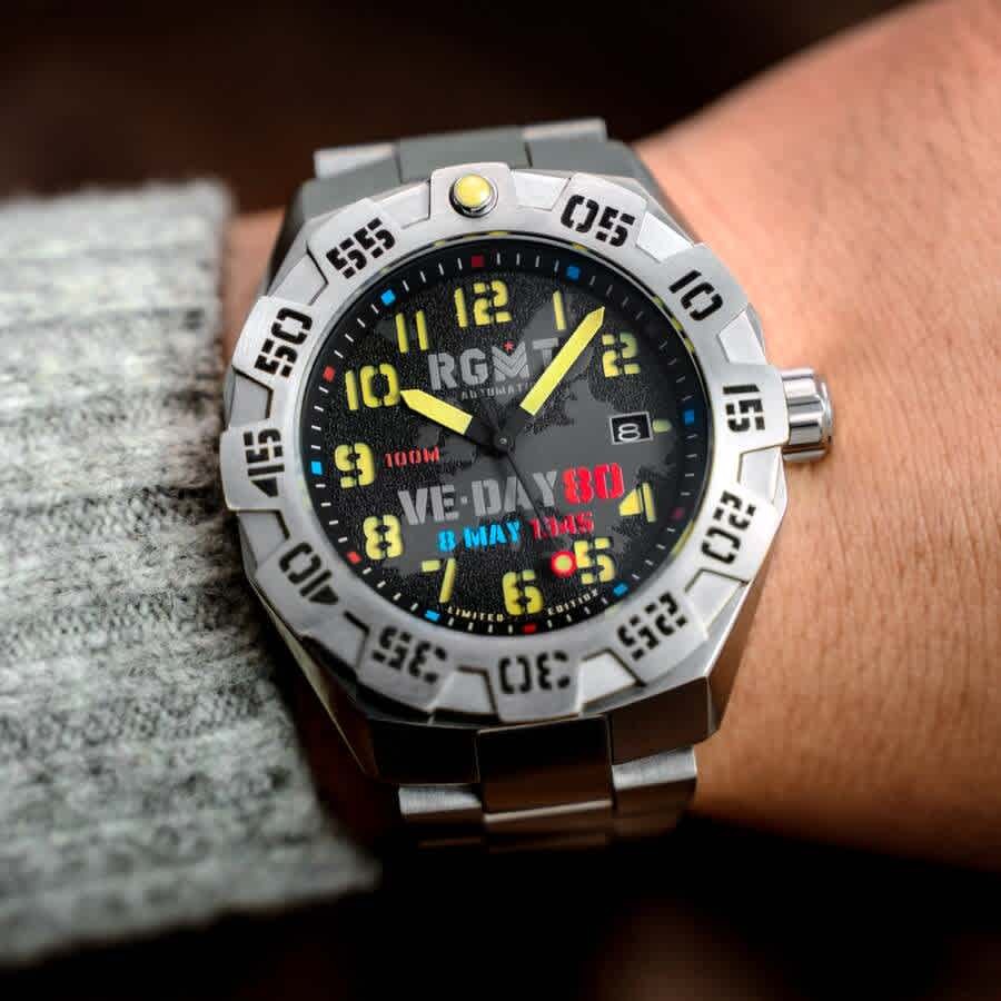 RGMT Field Master Automatic Black Dial Mens Watch RG-8032-DD