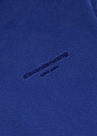 Alexander Wang Hooded Cotton Sweatshirt Blue