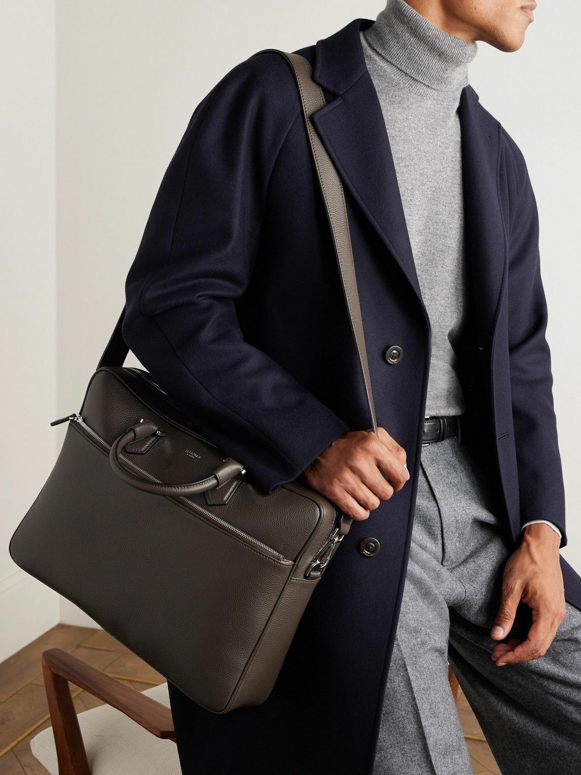 Serapian - Cachemire Full-Grain Leather Briefcase