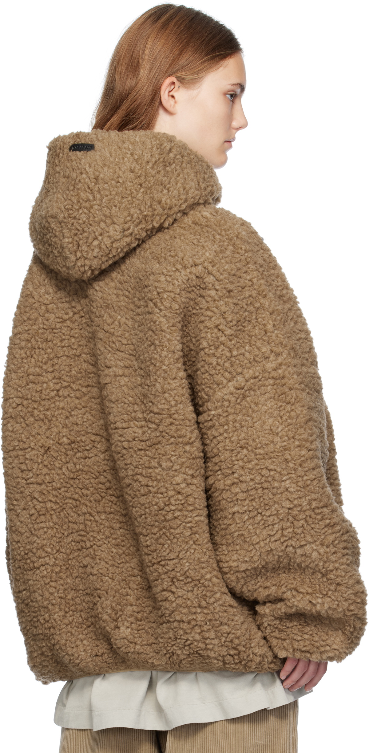 Fear of God Tan Polar Fleece Hoodie