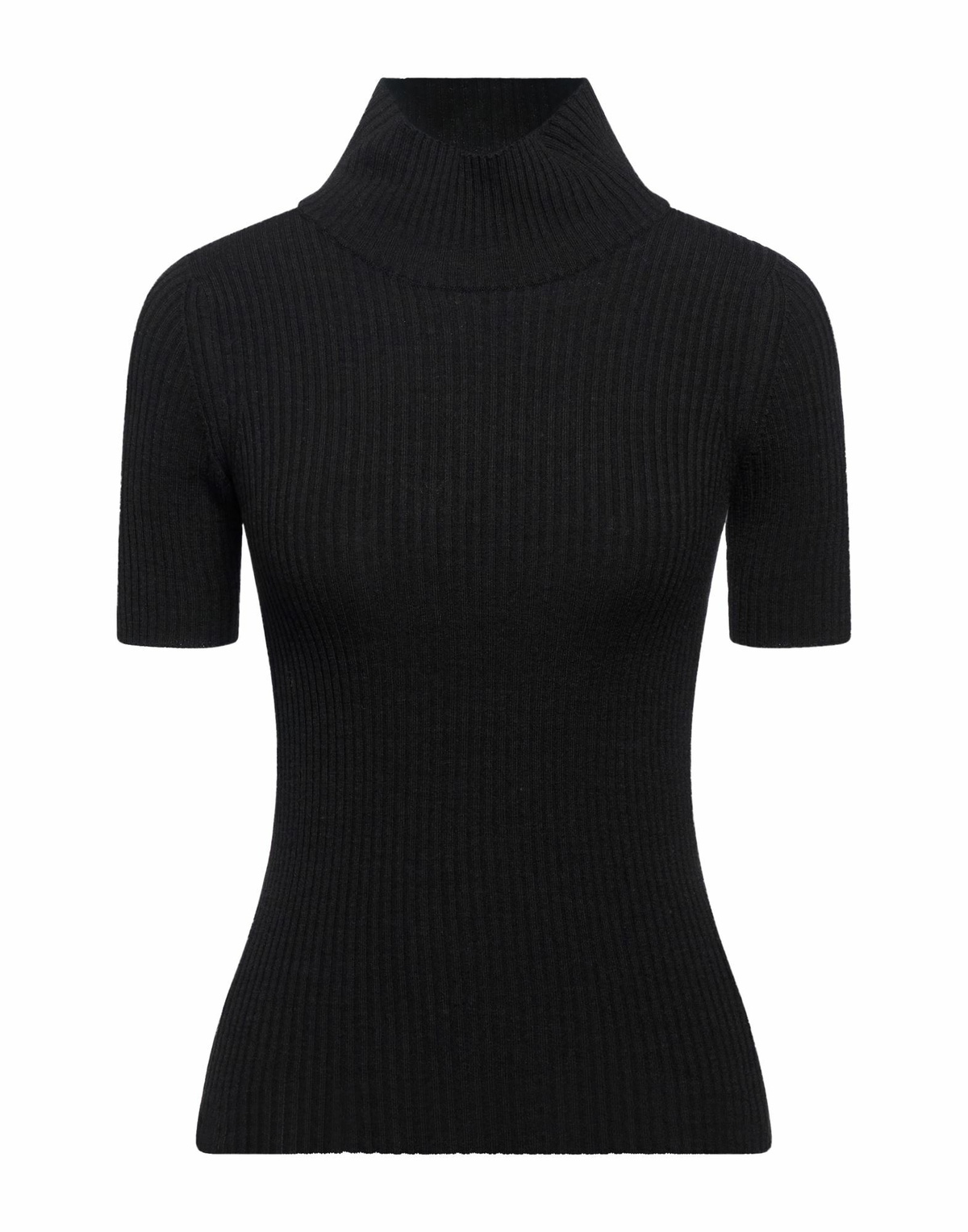 Manila Grace Womens Turtleneck in Black