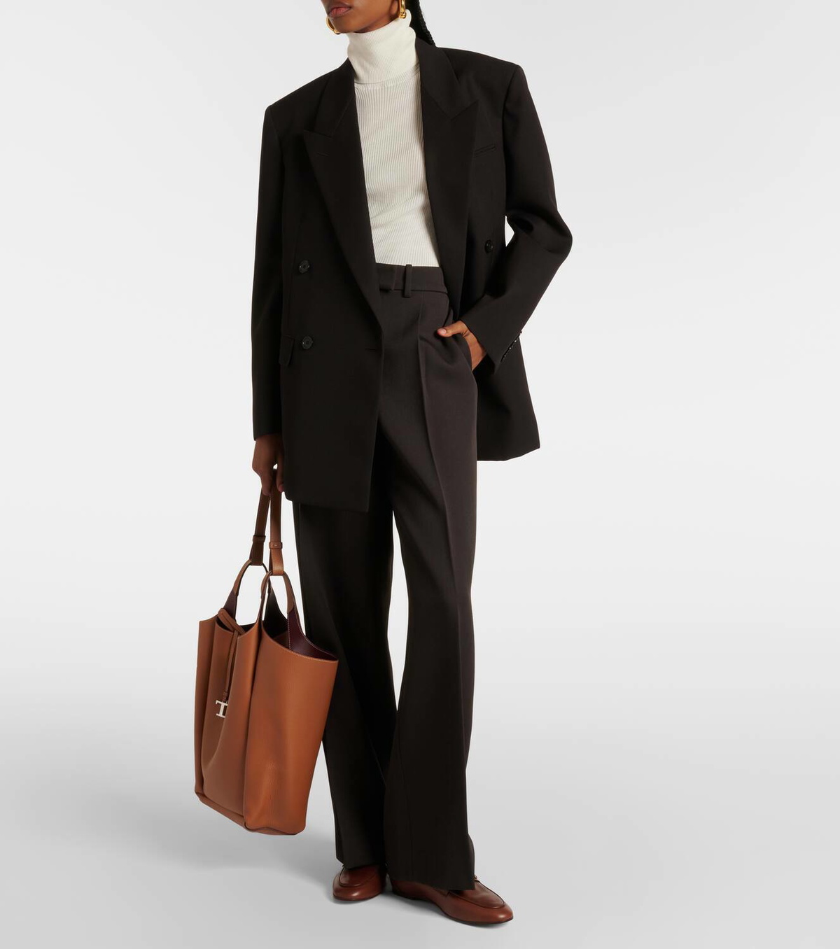 Tod's Ribbed-knit cotton turtleneck top