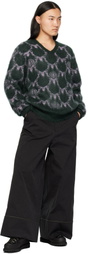 South2 West8 Green Mohair Sweater