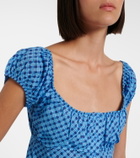 Montce Millie plaid cotton top