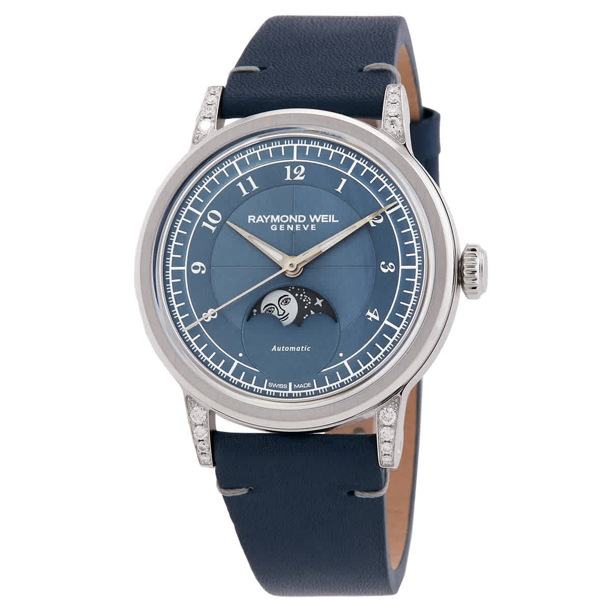 Raymond Weil Millesime Automatic Moon Phase Ladies Watch 2145-SCS-05511