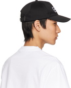 Versace Black Cotton Drill Embroidered Cap