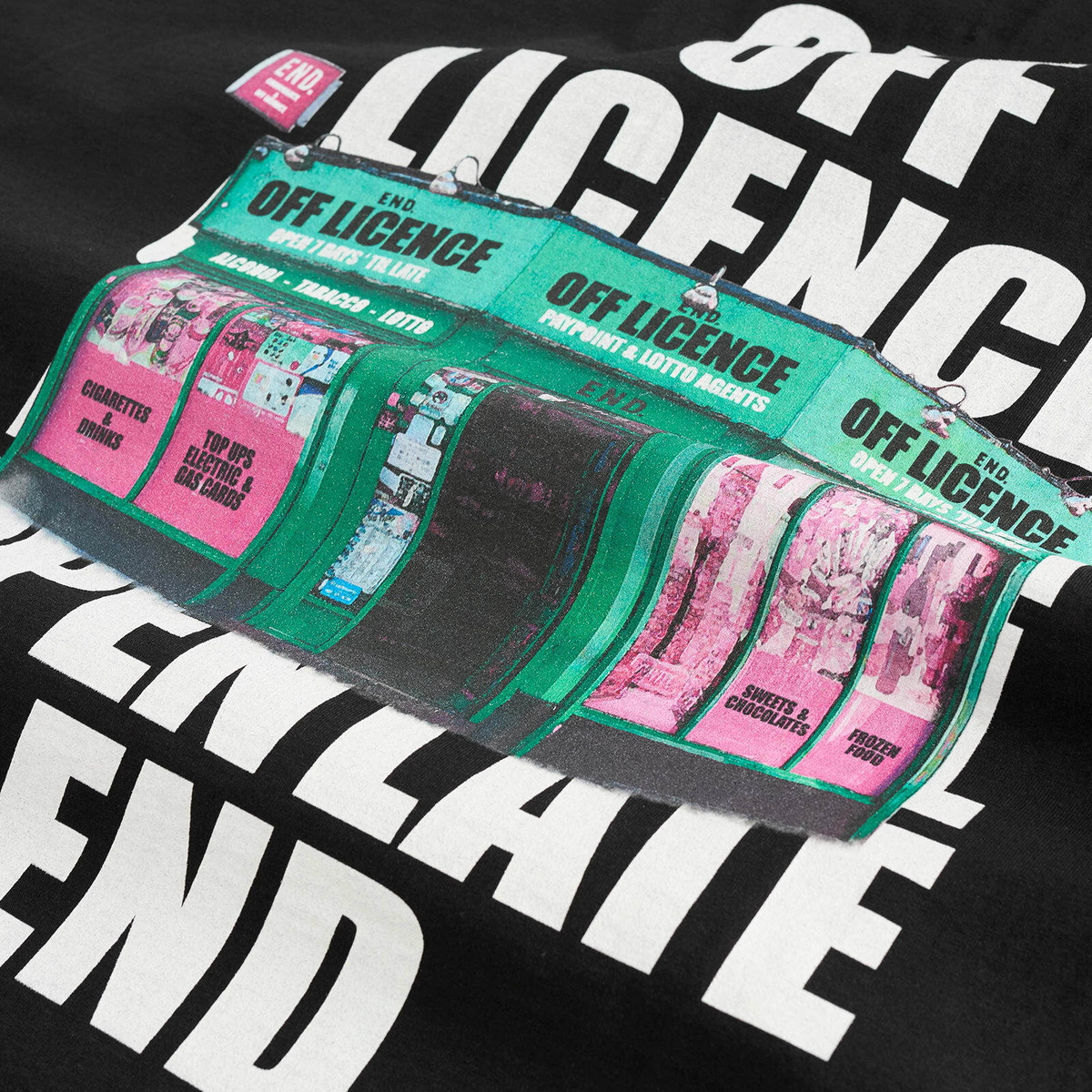 END. Open 'til Late T-Shirt in Black