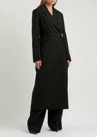 Clea Munro Belted Coat Black