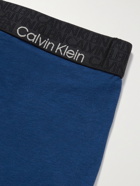 CALVIN KLEIN UNDERWEAR - Stretch Cotton, REFIBRA and Modal-Blend Jersey Boxer Briefs - Blue