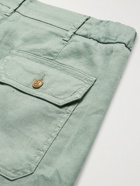 ALTEA - Slub Linen-Blend Shorts - Green - M