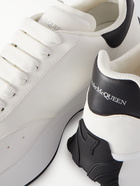 Alexander McQueen - Exaggerated-Sole Logo-Embossed Leather Sneakers - White