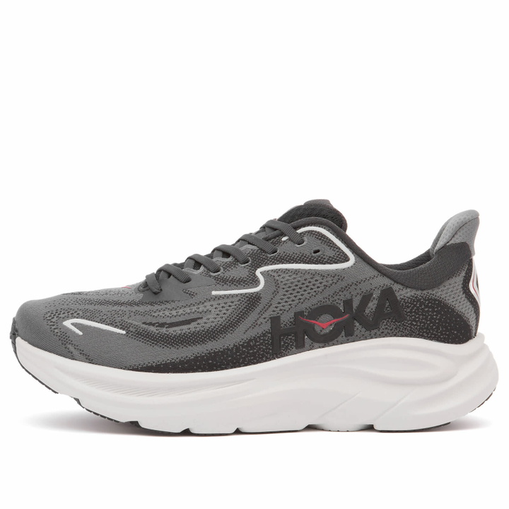 Photo: HOKA ONE ONE M Clifton 10 Sneaker in Carbon Black/Satellite Grey