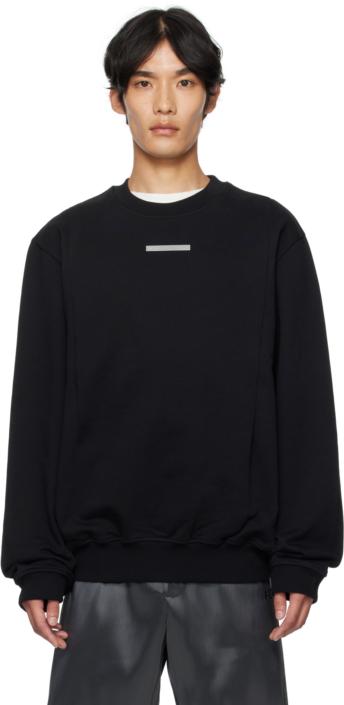 HELIOT EMIL Gray Larvage Sweatshirt Heliot Emil