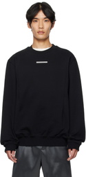 HELIOT EMIL Black Astrape Crewneck Sweatshirt