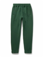 Maison Kitsuné - Tapered Logo-Appliquéd Cotton-Jersey Sweatpants - Green