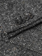 Rubinacci - Double-Breasted Belted Virgin Wool and Cashmere-Blend Coat - Gray