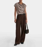 Vince Houndstooth silk top