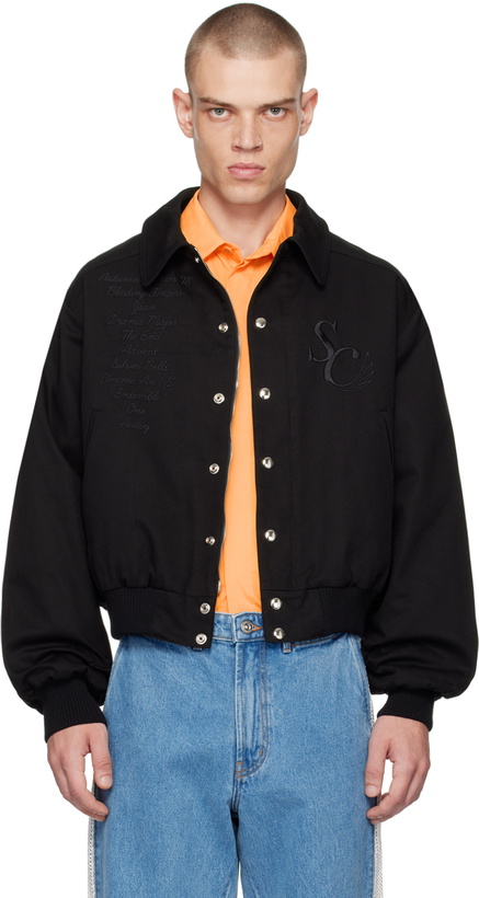 Photo: Stefan Cooke Black Souvenir Bomber Jacket