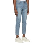 Solid Homme Blue Slim Cropped Jeans