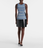 Prada Cotton ribbed-knit tank top