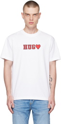 Hugo White Relaxed-Fit T-Shirt