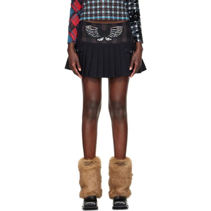 Photo: Chopova Lowena Black Swoon Miniskirt