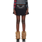 Chopova Lowena Black Swoon Miniskirt
